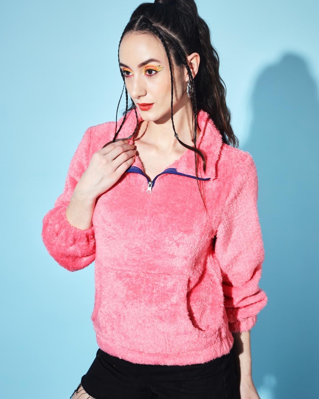 Shop Women's Pink Sweatshirt-Back