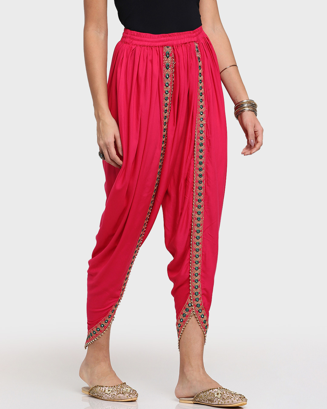 Shop Women's Printed Dhoti-Back