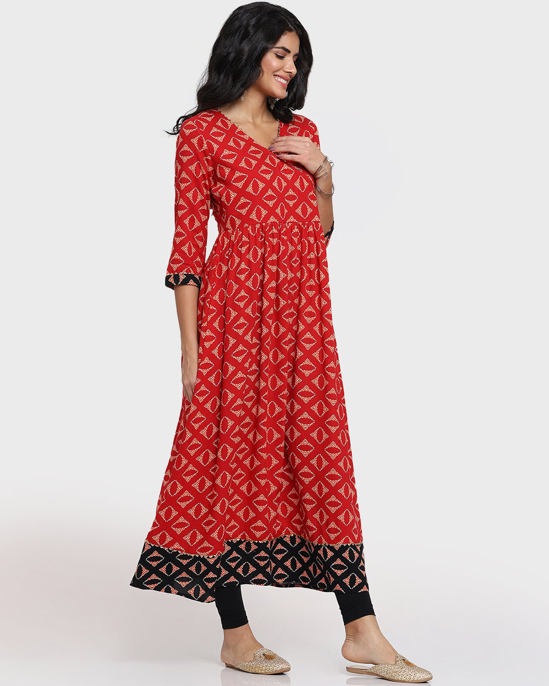 Shop Women's Printed Kurti Dress-Back