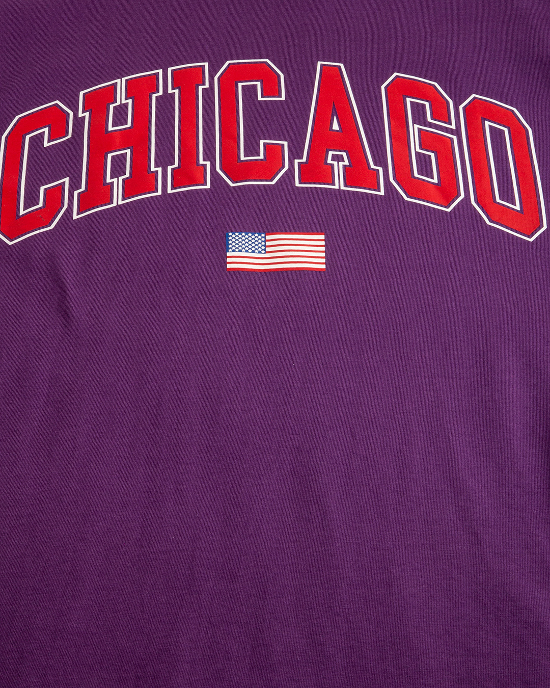 Buy Women's Purple Chicago Printed Oversized T-shirt Online at Bewakoof