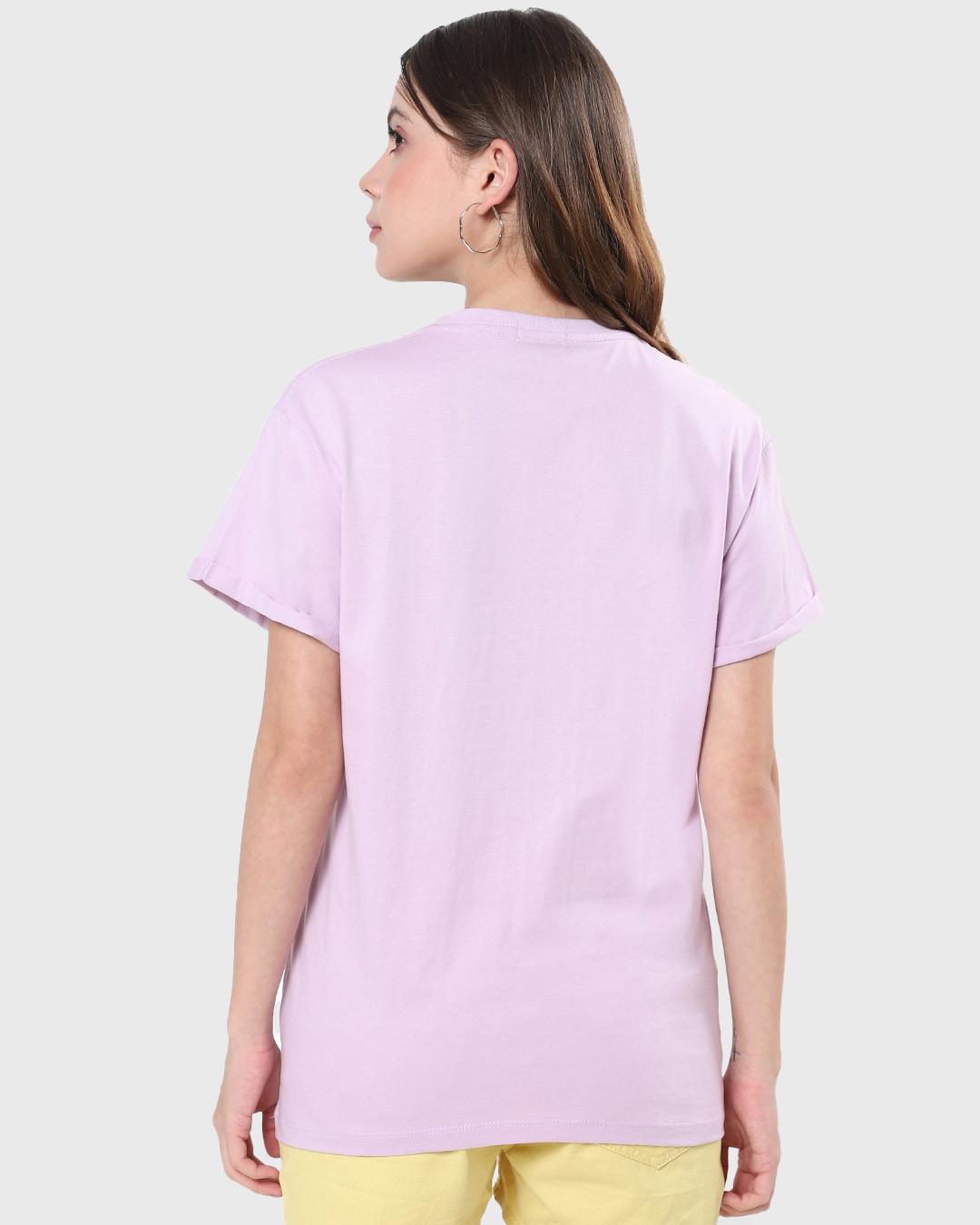 Shop Women's Purple Gamer Garfield Graphic Printed Boyfriend T-shirt-Back