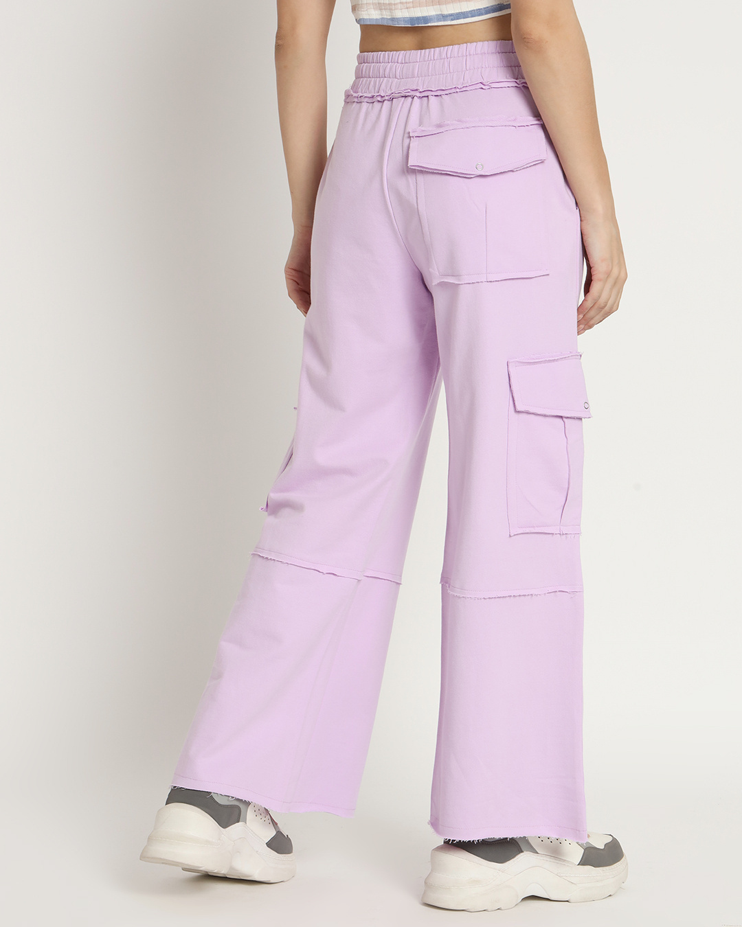 Buy Women's Purple Cargo Jeans Online at Bewakoof