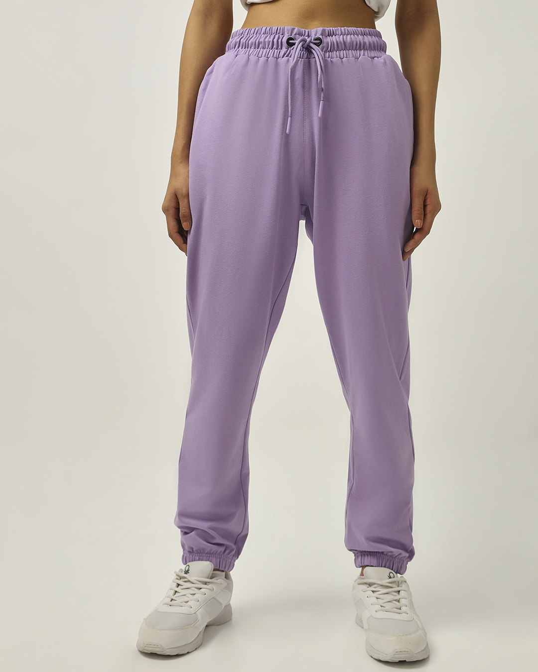 Buy Women's Purple Oversized Joggers Online at Bewakoof
