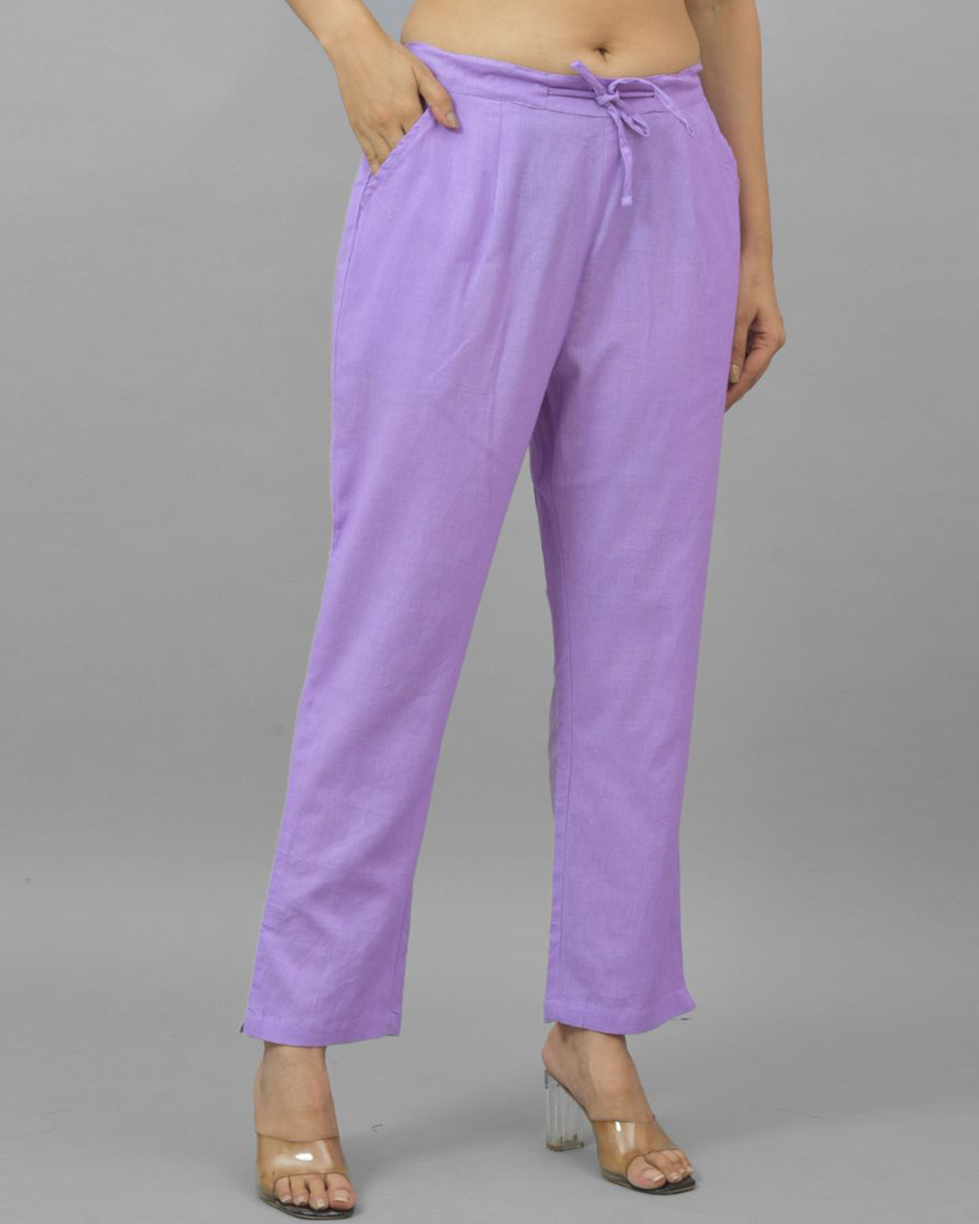 Comfort fit pants - Purple Lemon Cotton main image 1
