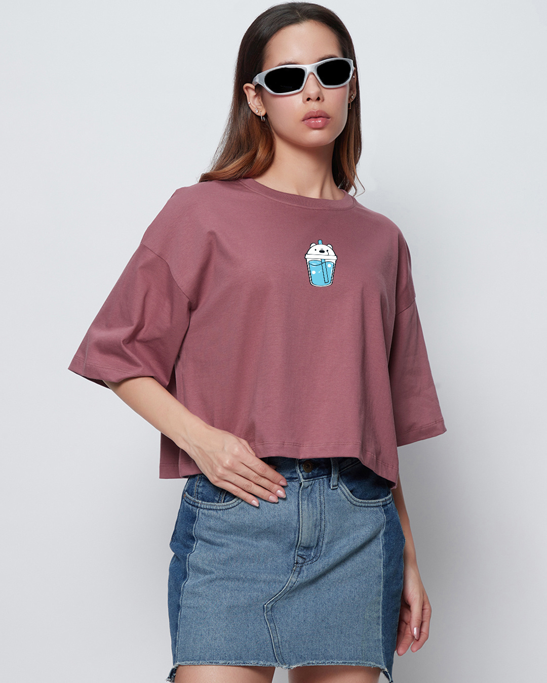 Buy Women's Purple Chicago Printed Oversized T-shirt Online at Bewakoof