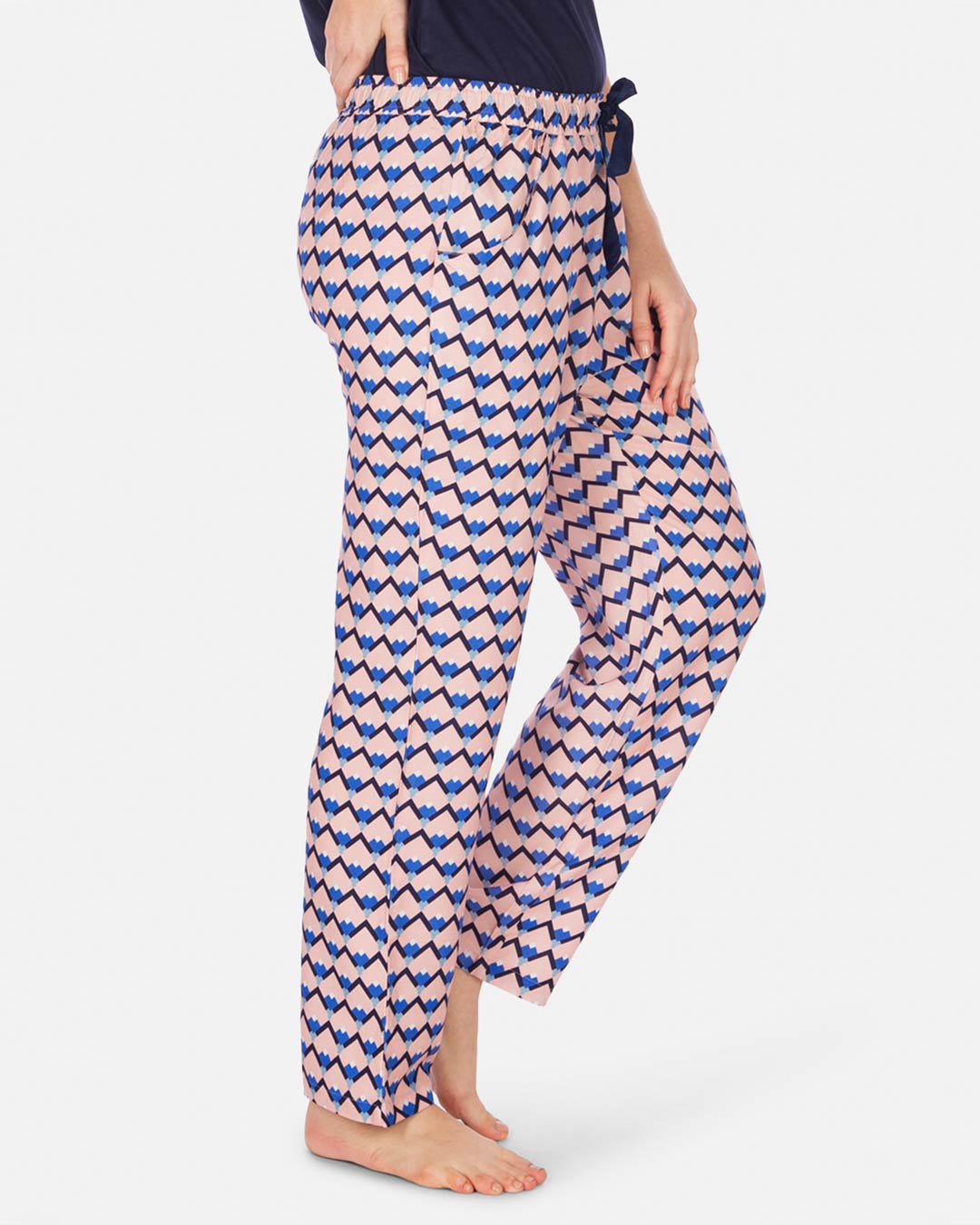 Shop Women's Pyjamas Sicilian Tile Pink-Back