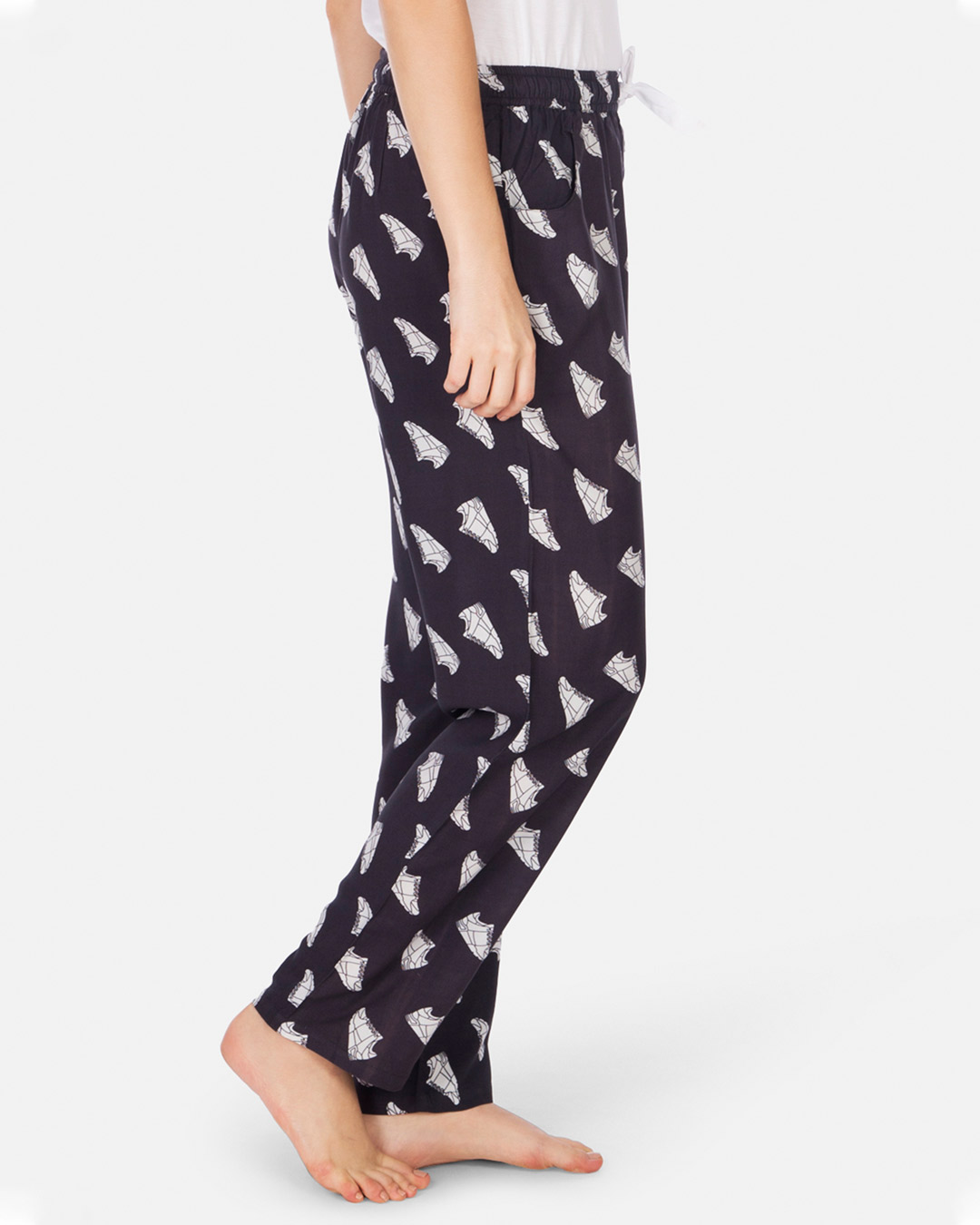 Shop Women's Pyjamas Sneakers Black-Back