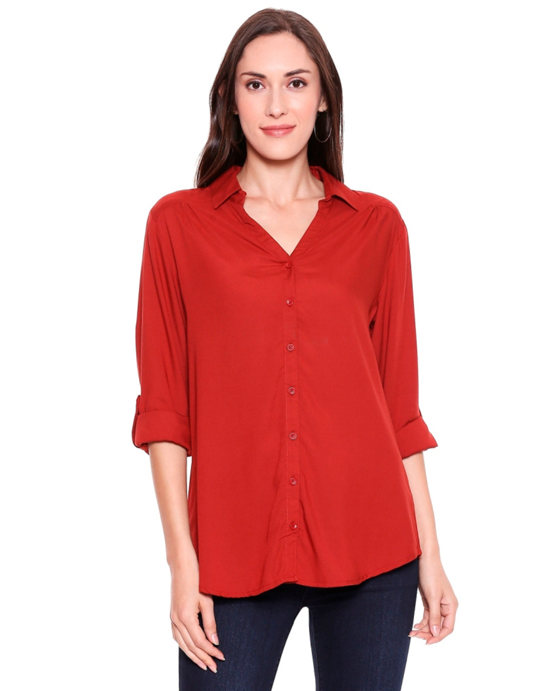 Buy Women's Red Core Shirt for Women Red Online at Bewakoof