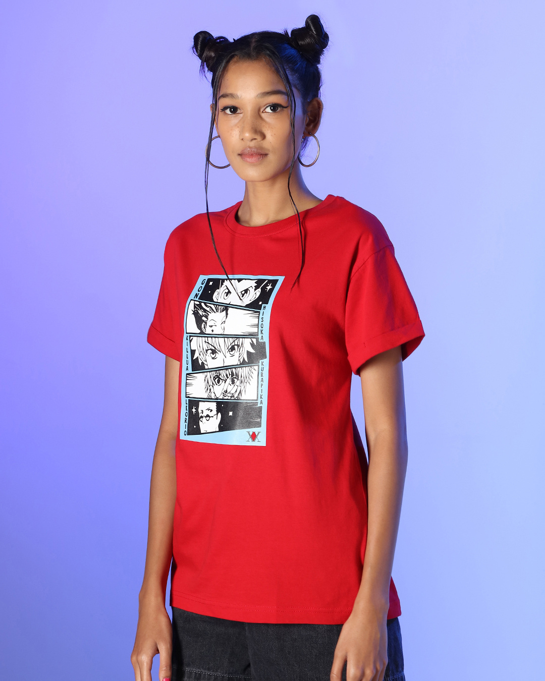 Shop Women's Red HXH Boyfriend T-shirt-Back