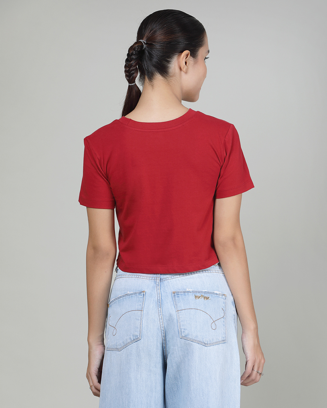 Shop Women's Red It's Been a Ruff Day Graphic Printed Short Top-Back