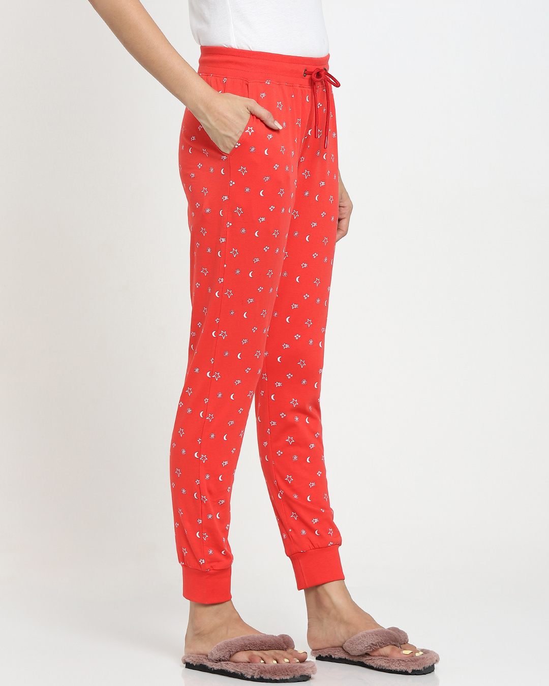 Shop Women's Red Lounge Joggers-Back