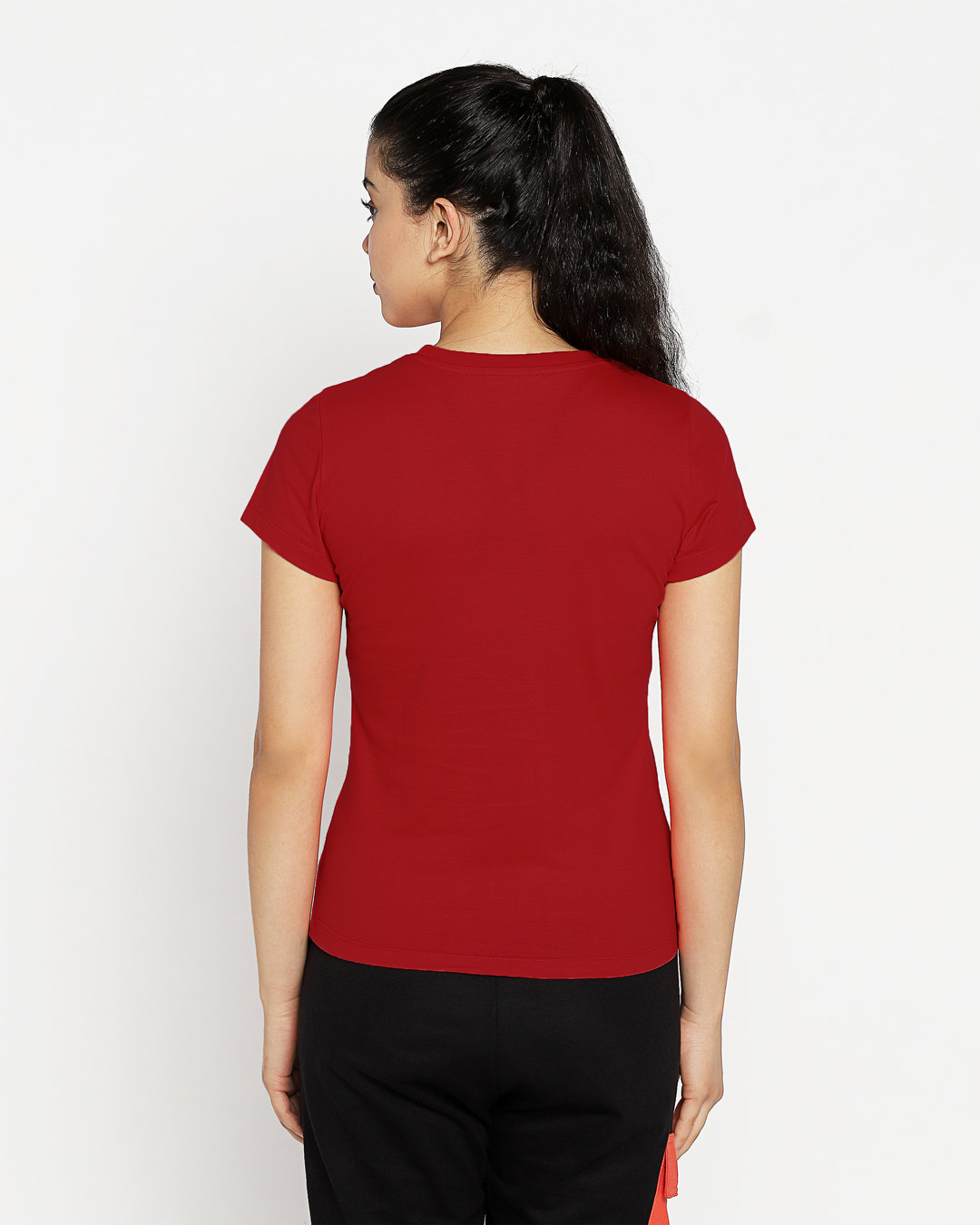 Shop Women's Red My Thing (DL) Graphic Printed Slim Fit T-shirt-Back