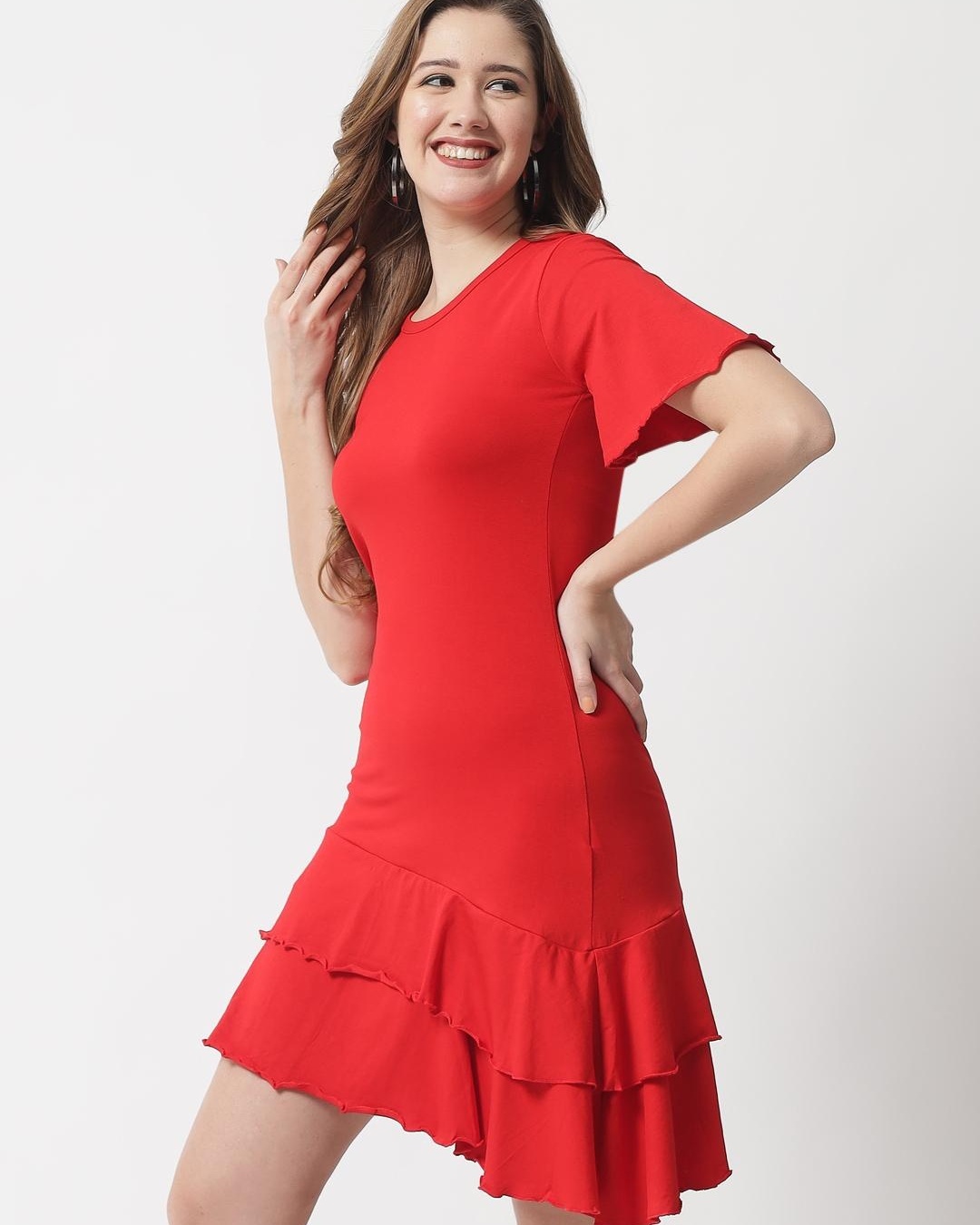 Shop Women's Red Sheath Dress-Back