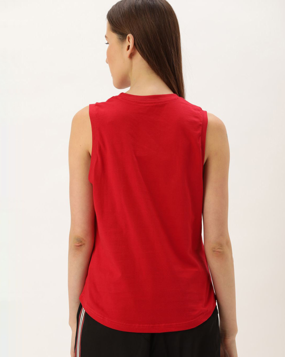 Shop Women's Red Solid T-shirt-Back