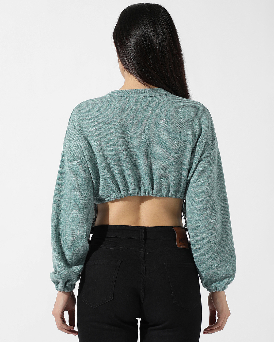Shop Women's Sage Green Short Top-Back
