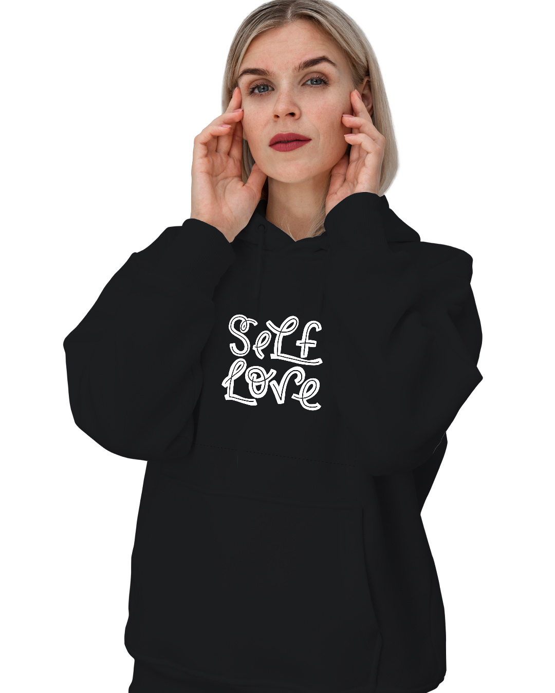 Buy Women's Self Love Hoodie for Women Black Online at Bewakoof