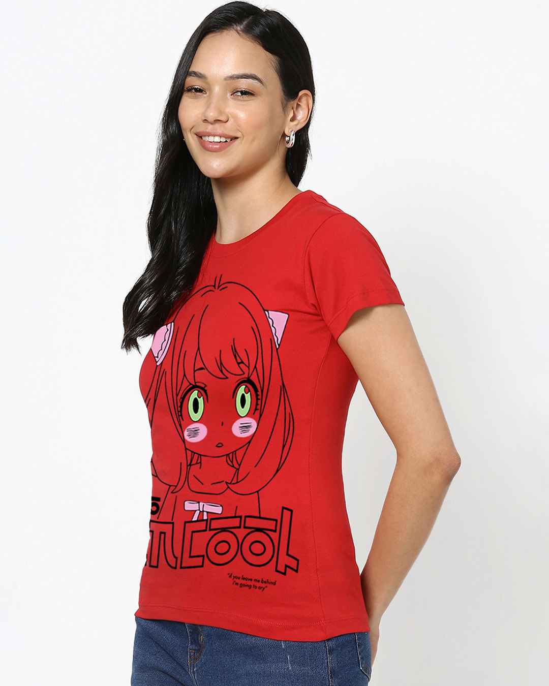 Shop Women's Red So Uncool Graphic Printed T-shirt-Back