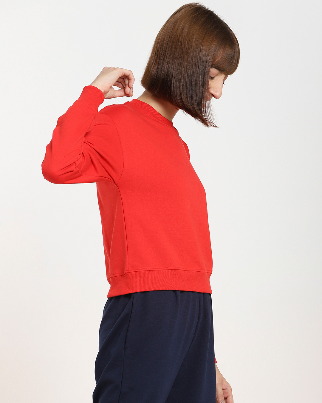 Shop Women's Red Short Sweatshirt-Back