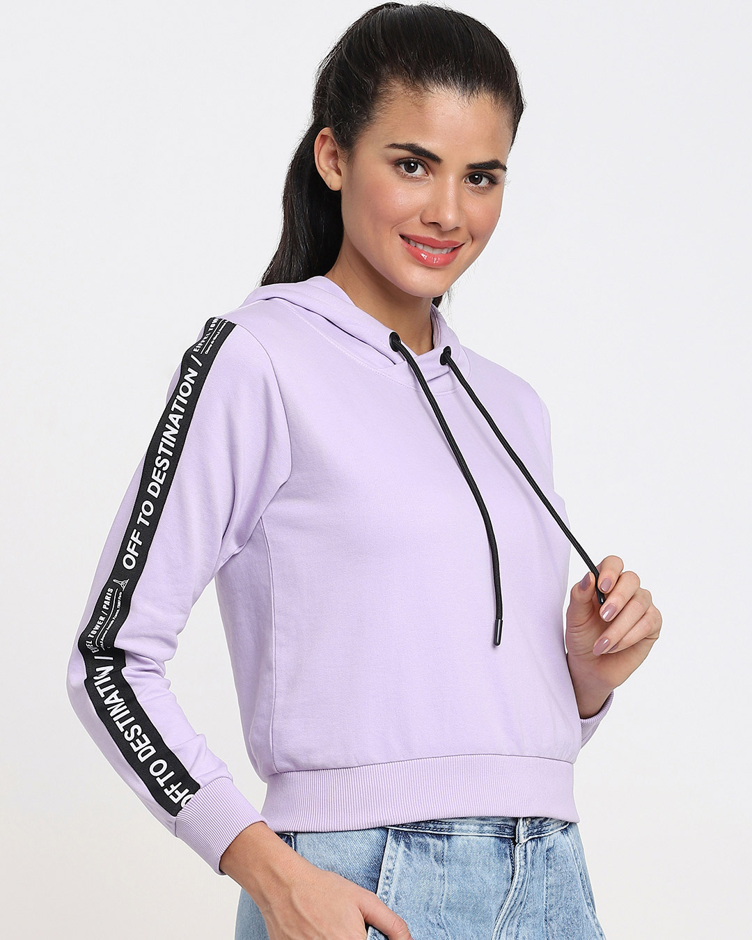 Shop Women's Purple Hoodie-Back
