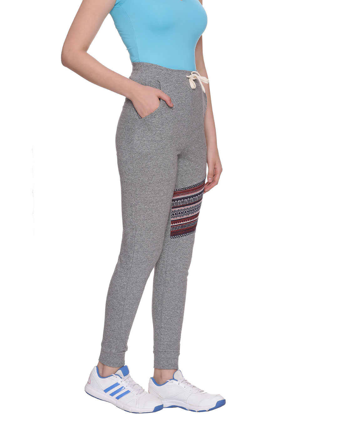 Shop Women's Solid Stylish Track Pants-Back
