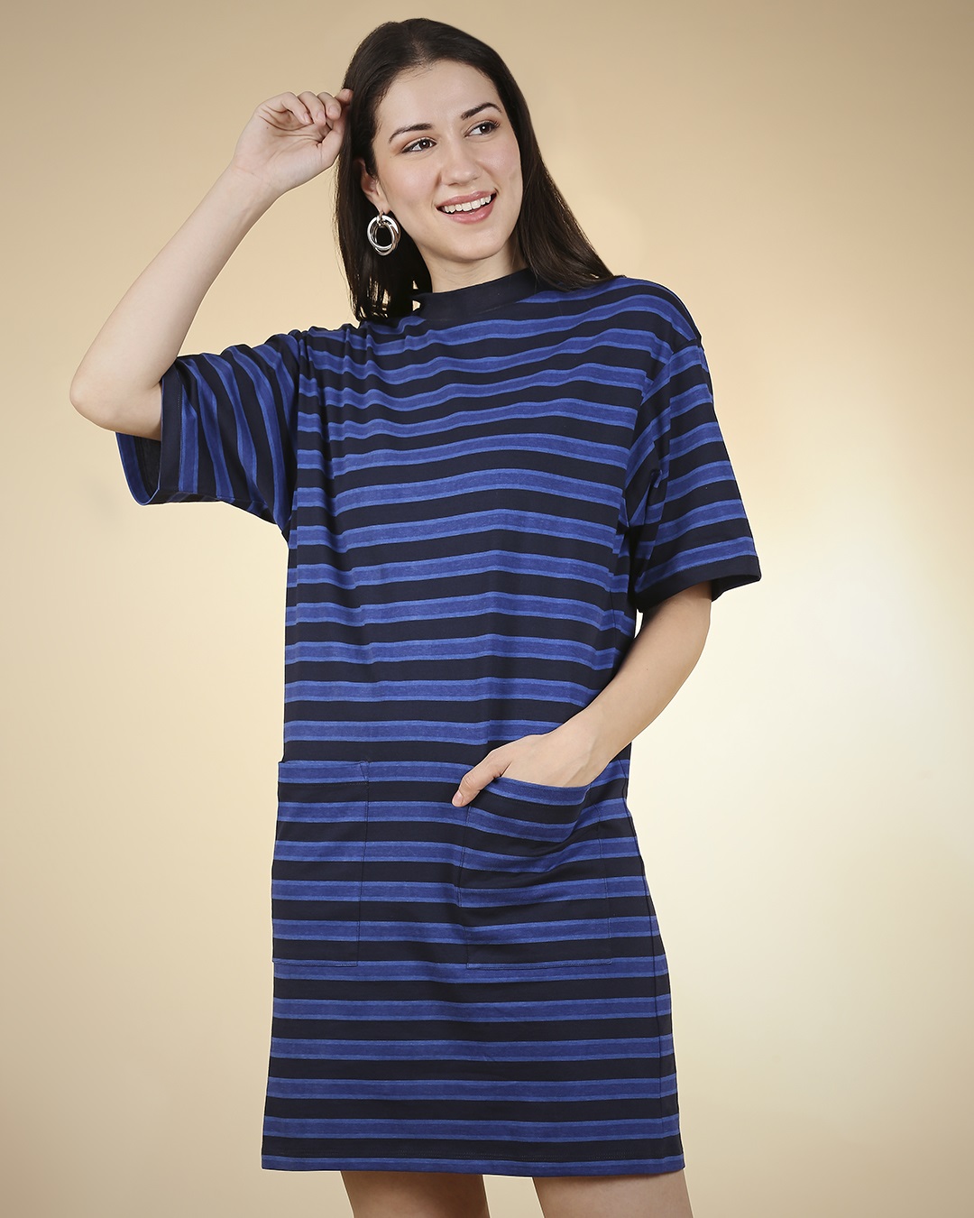 Buy Women's Striped Oversized Dress Online at Bewakoof