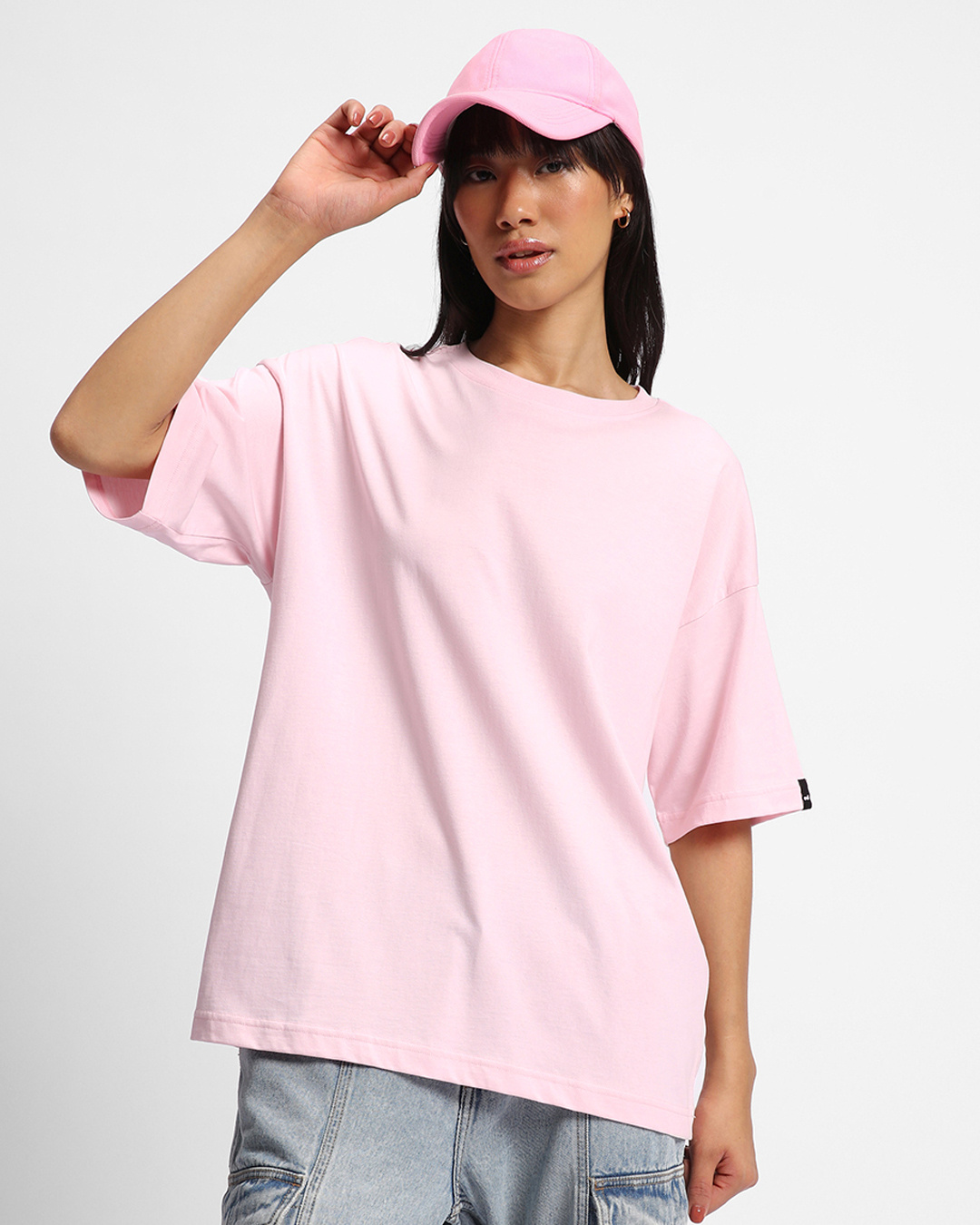 Buy Women's Pink Oversized Tshirt for Women pink Online at Bewakoof