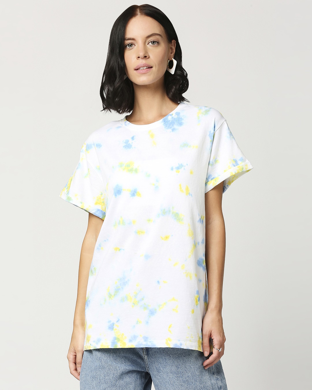 Shop Women's Tie & Dye Printed T-shirt-Back