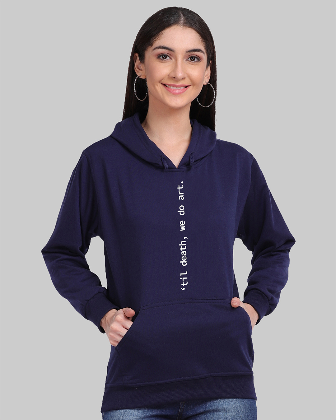 Buy Women's Till Death We Do Art Hoodie Online at Bewakoof