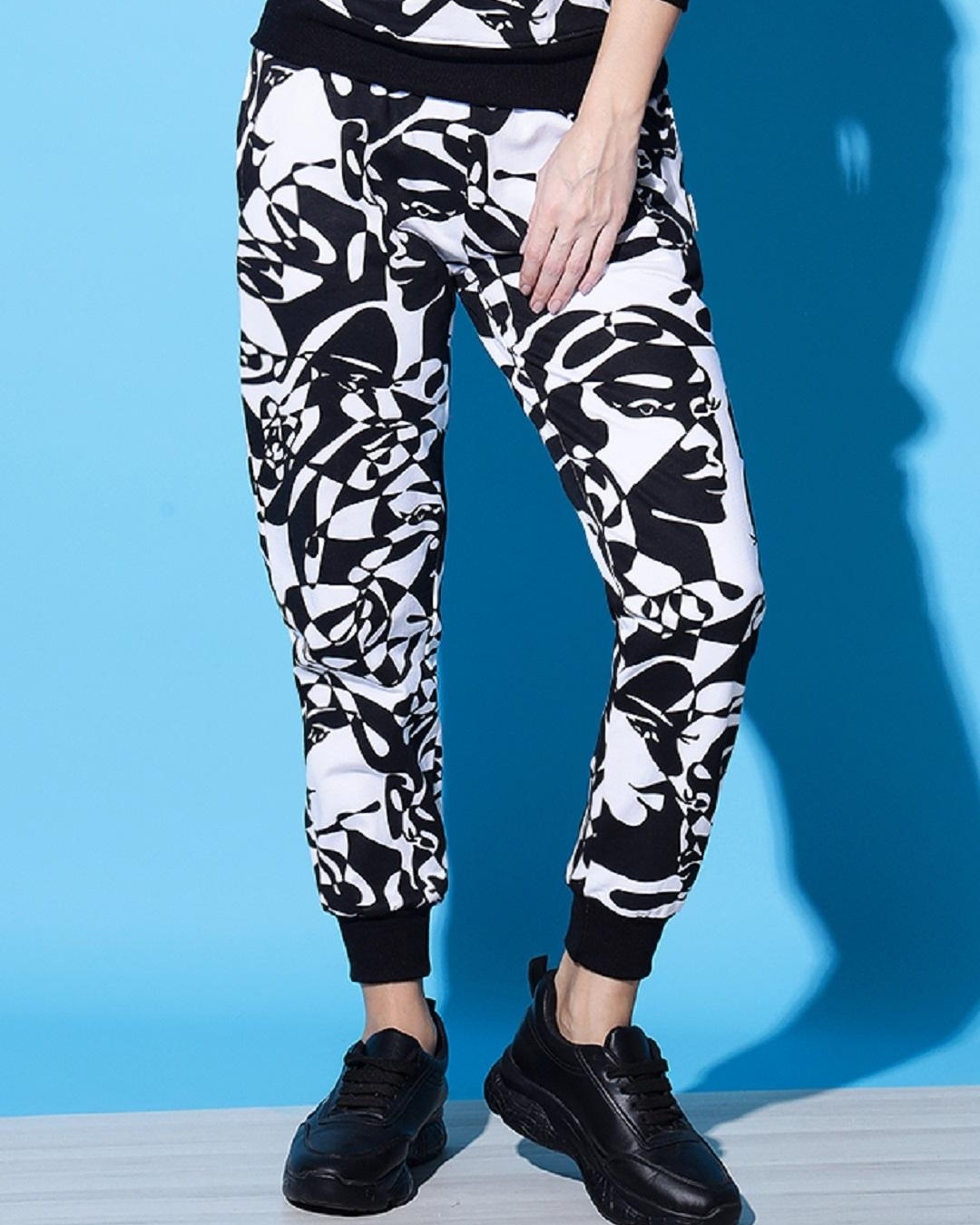 Buy Women's Multicolor Graphic Printed Jogger Online at Bewakoof
