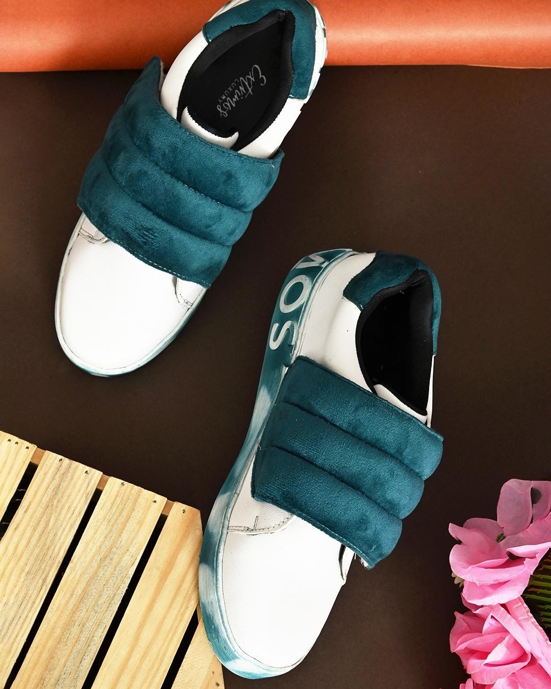 colour blocked sneakers