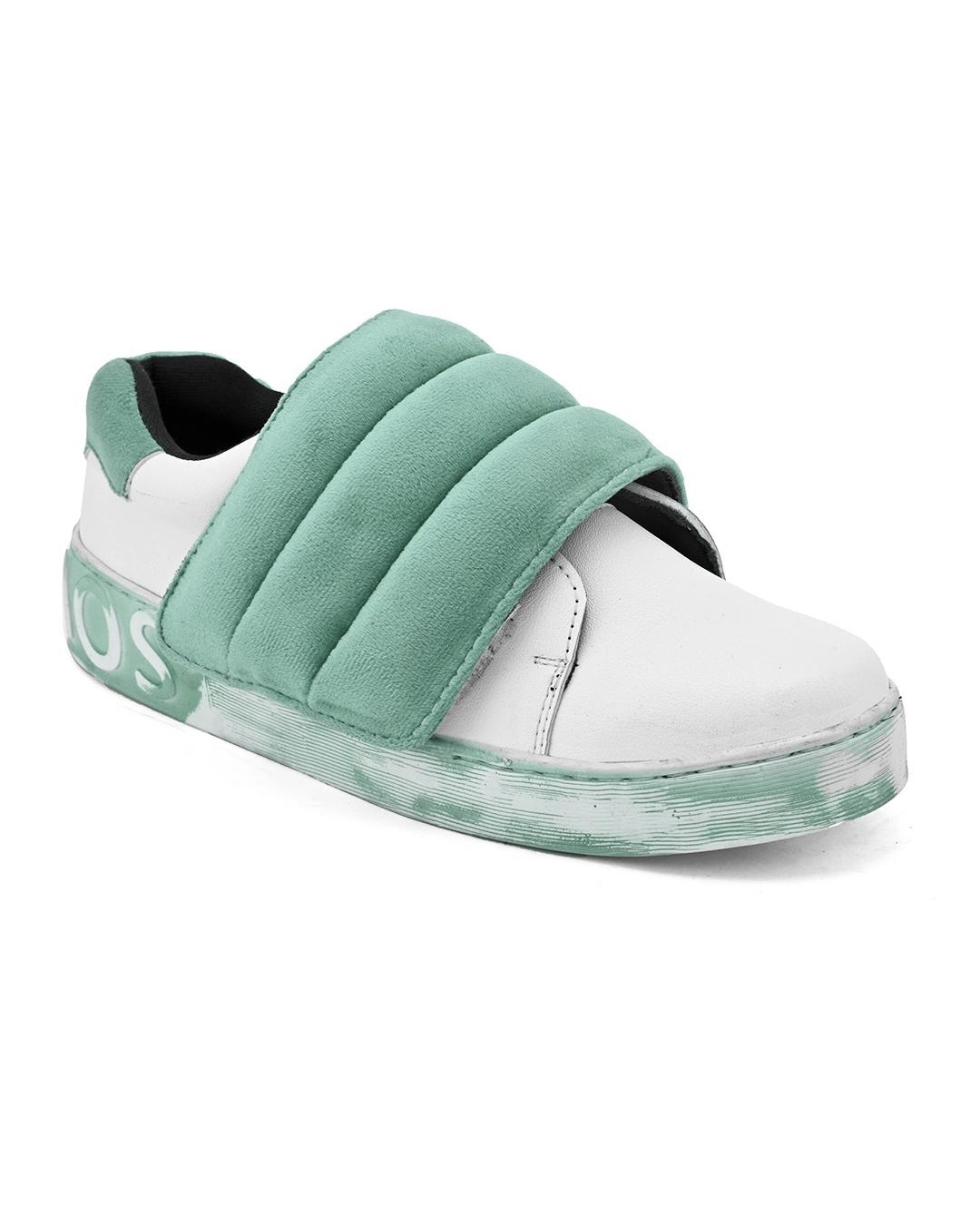 Shop Women's Green Color Blocked Sneakers-Back