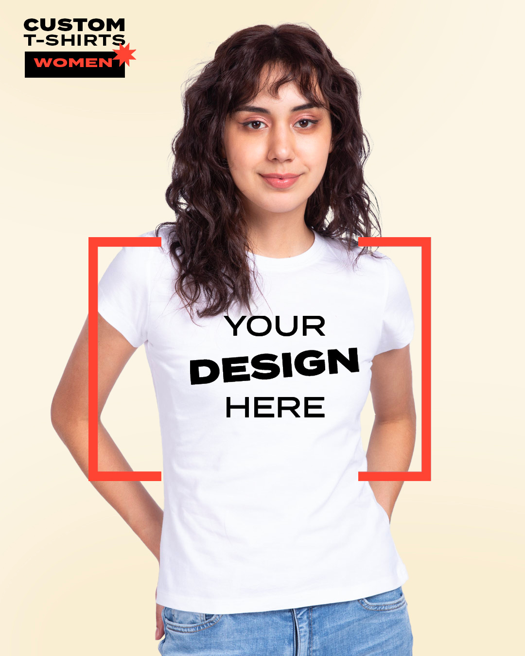 Buy Women's White Customizable T-shirt Online at Bewakoof