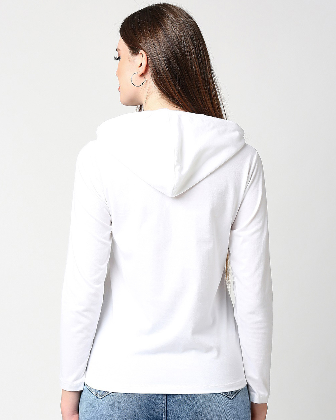 Shop Women's White Love Ramen Graphic Printed T-shirt-Back