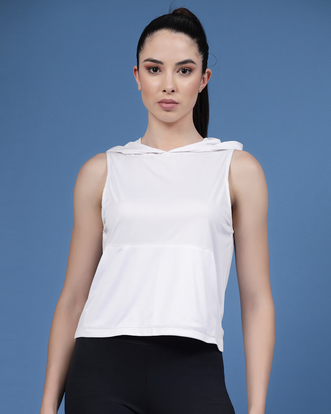 Shop Women's White Slim Fit Short Top-Back