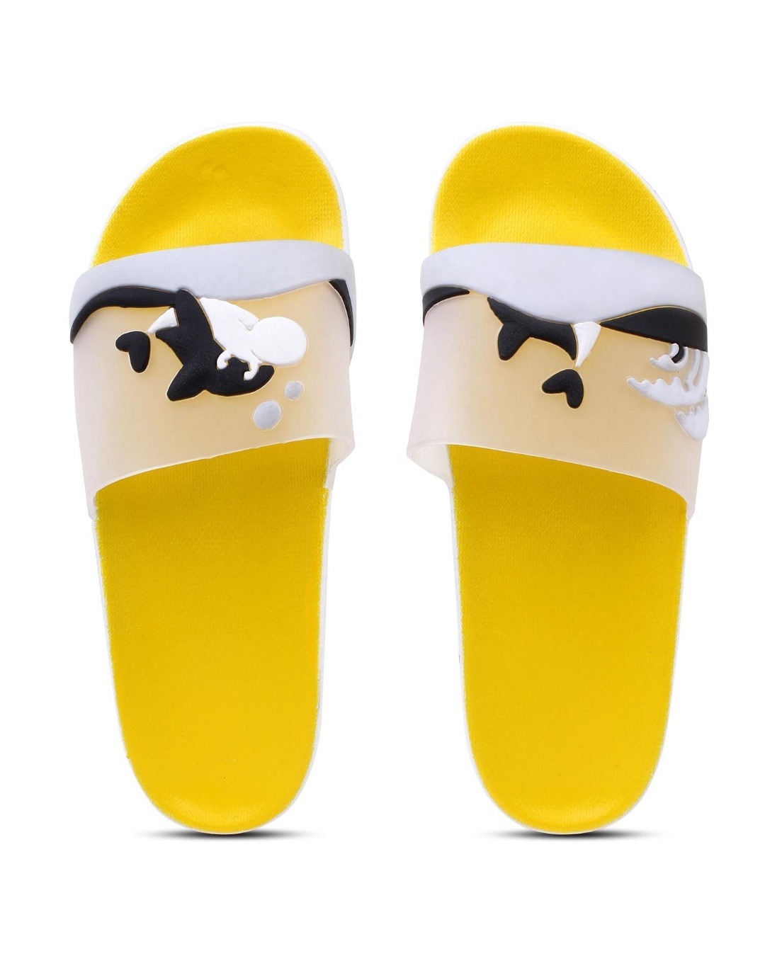 Shop Women's Yellow Dolphin Sliders-Back