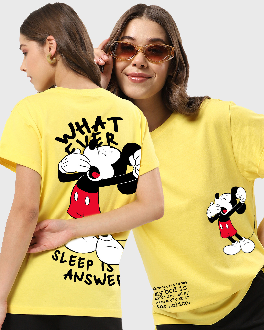Buy Women's Yellow My Drug Graphic Printed Boyfriend T-shirt Online at ...
