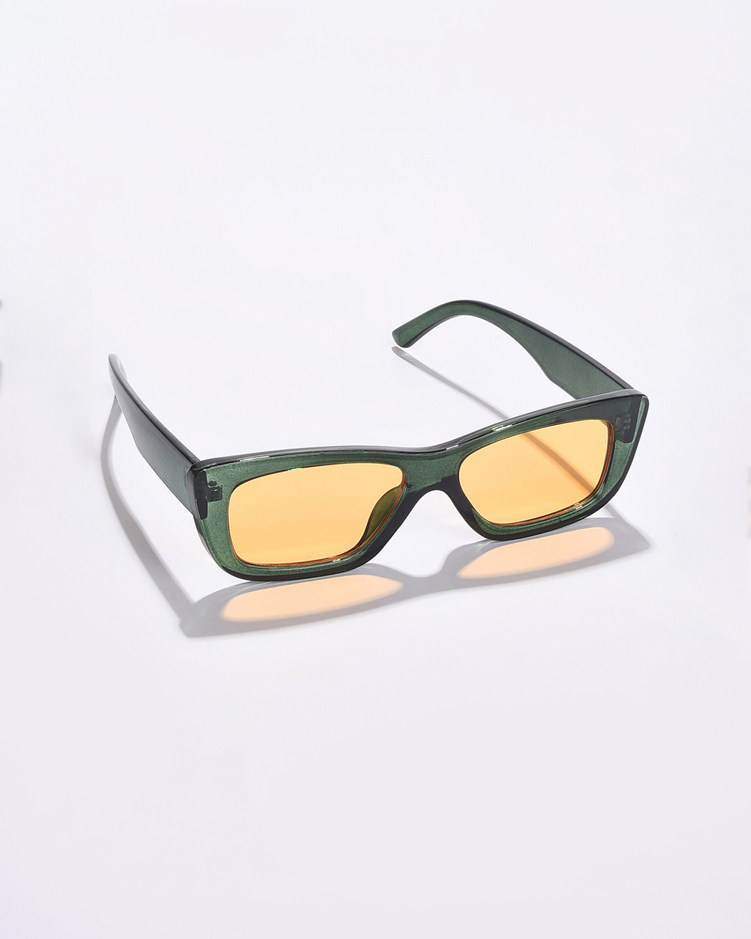 Shop Women's Yellow Wayfarer UV Protected Lens Sunglasses-Back