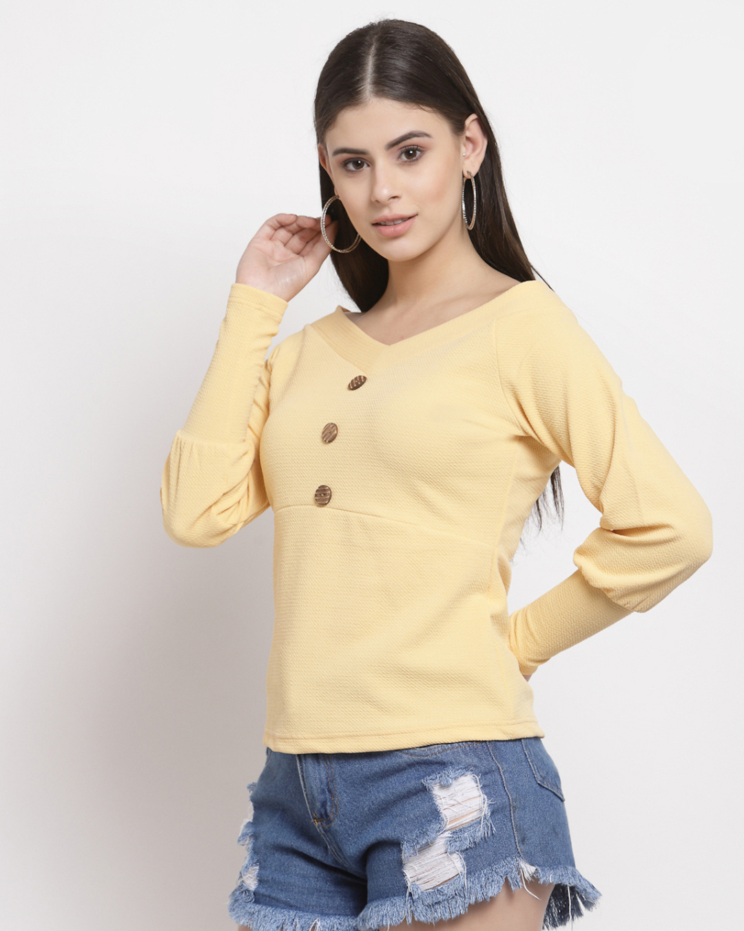 Shop Women's Yellow Top-Back