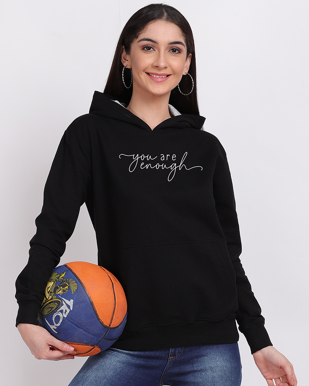 Shop Women's You Are Enough Hoodie-Back