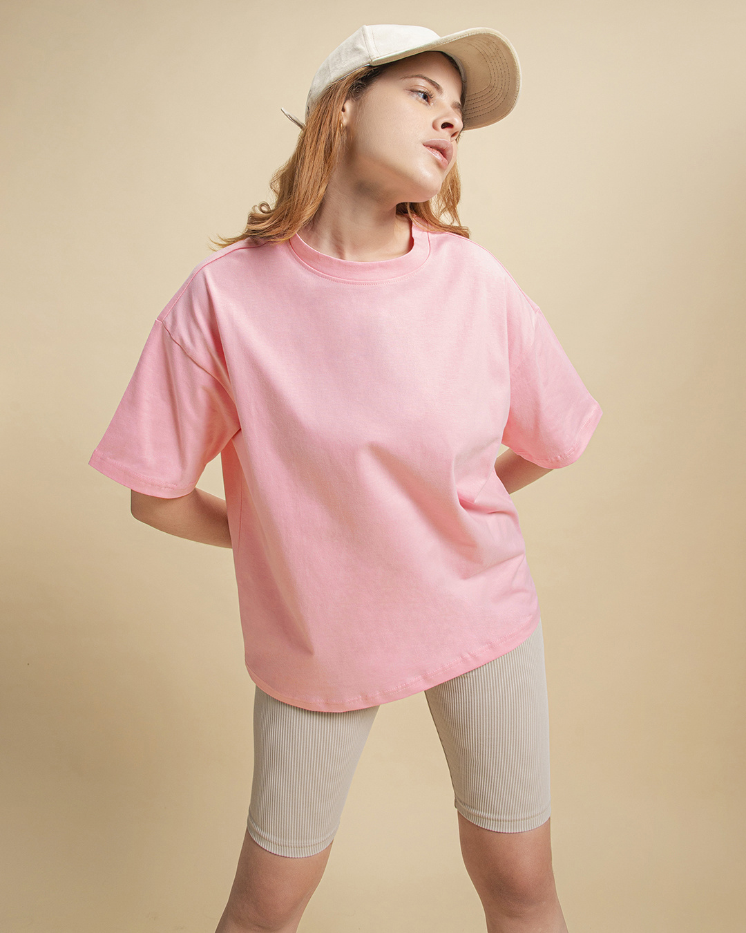 Buy Women's Pink Oversized Tshirt Online at Bewakoof
