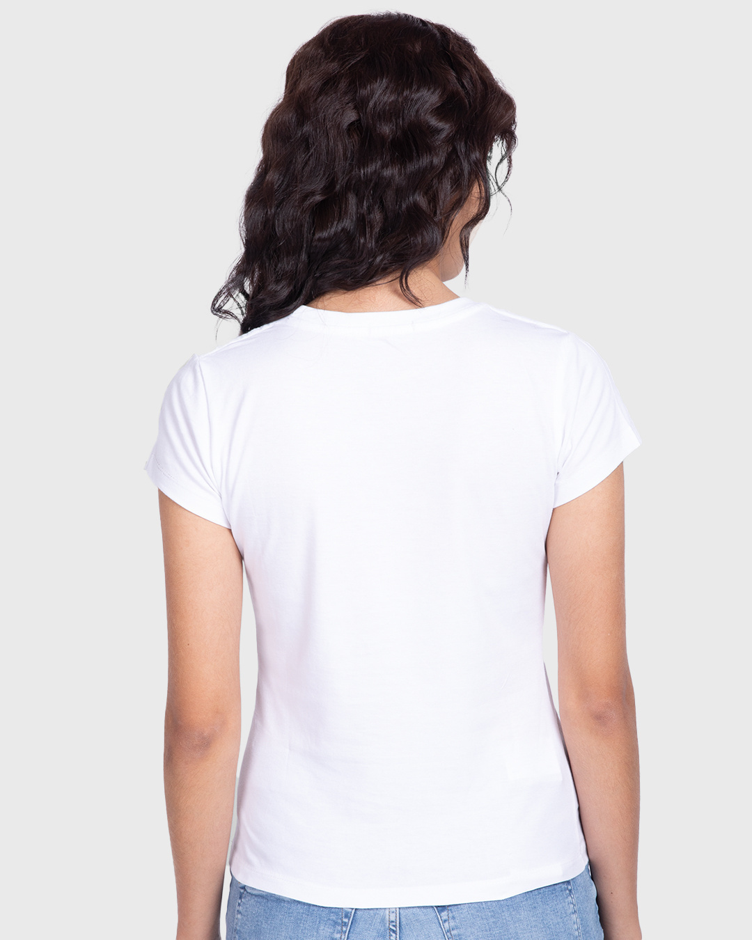 Shop Women's White Purrrfection Graphic Printed T-shirt-Back