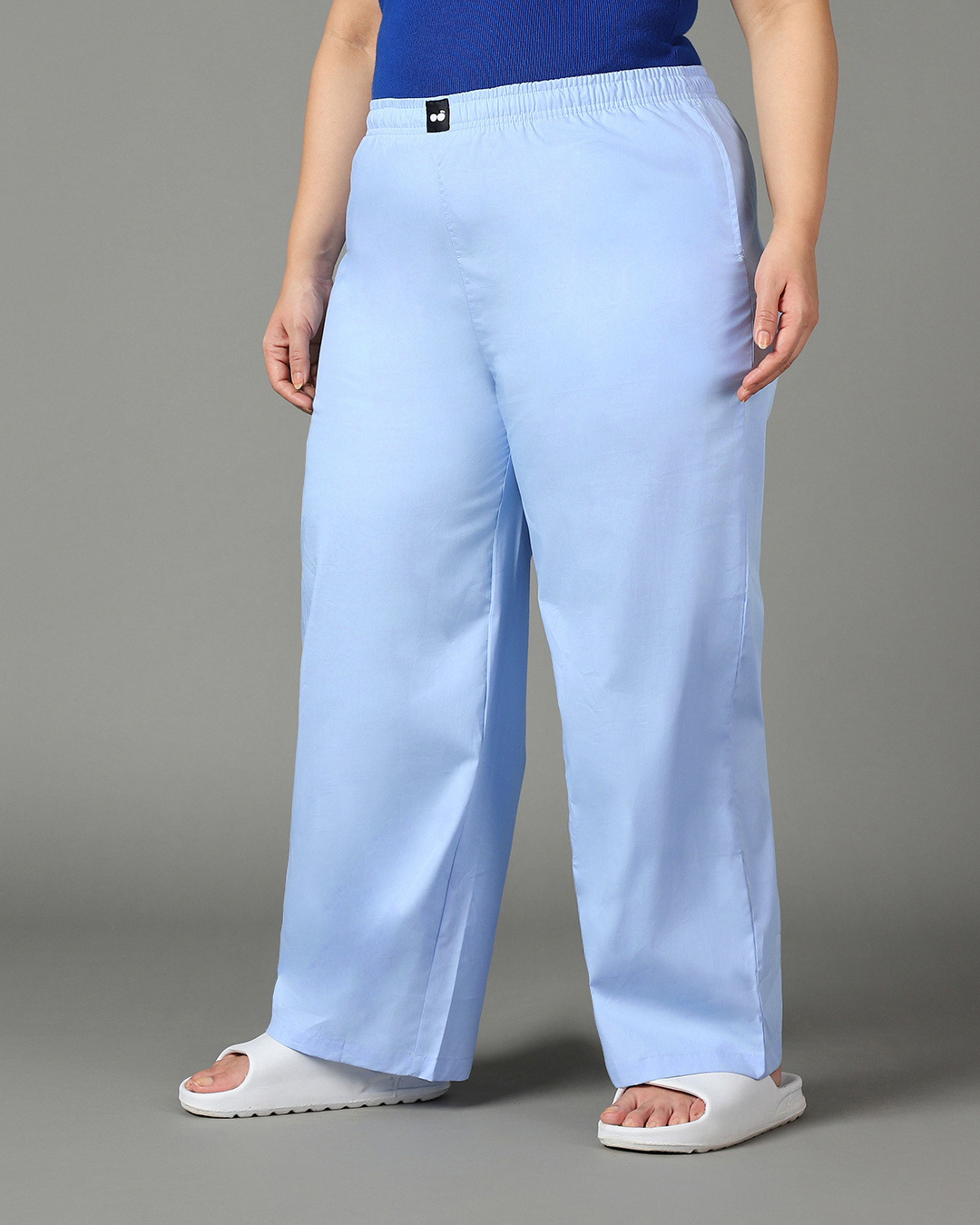 Shop Women's Blue Plus Size Pyjamas-Back