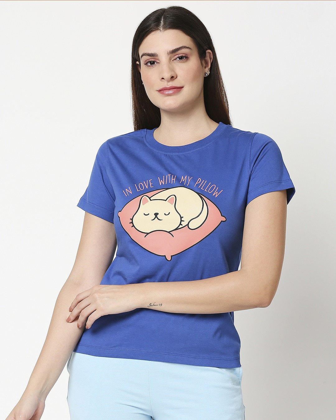 Shop Womens Printed Lounge T-Shirt-Back