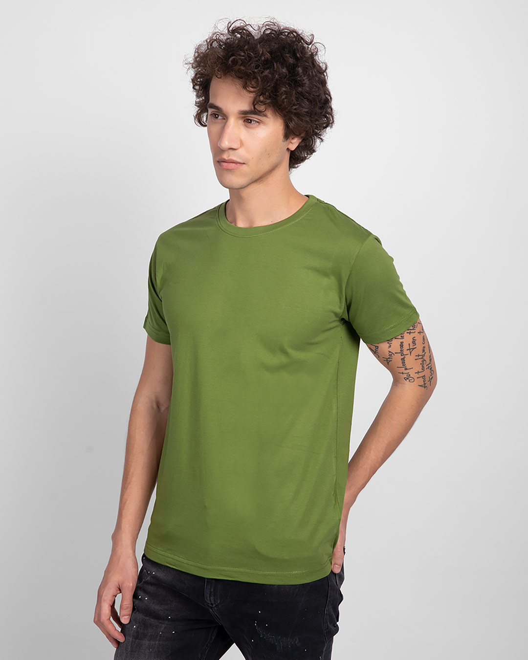 Shop Woodbine Green Half Sleeve T-Shirt-Back