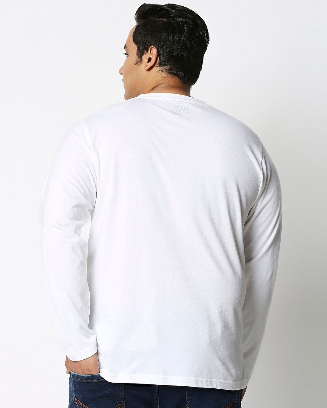 Shop World Peace Men's Full Sleeves T-shirt Plus Size-Back