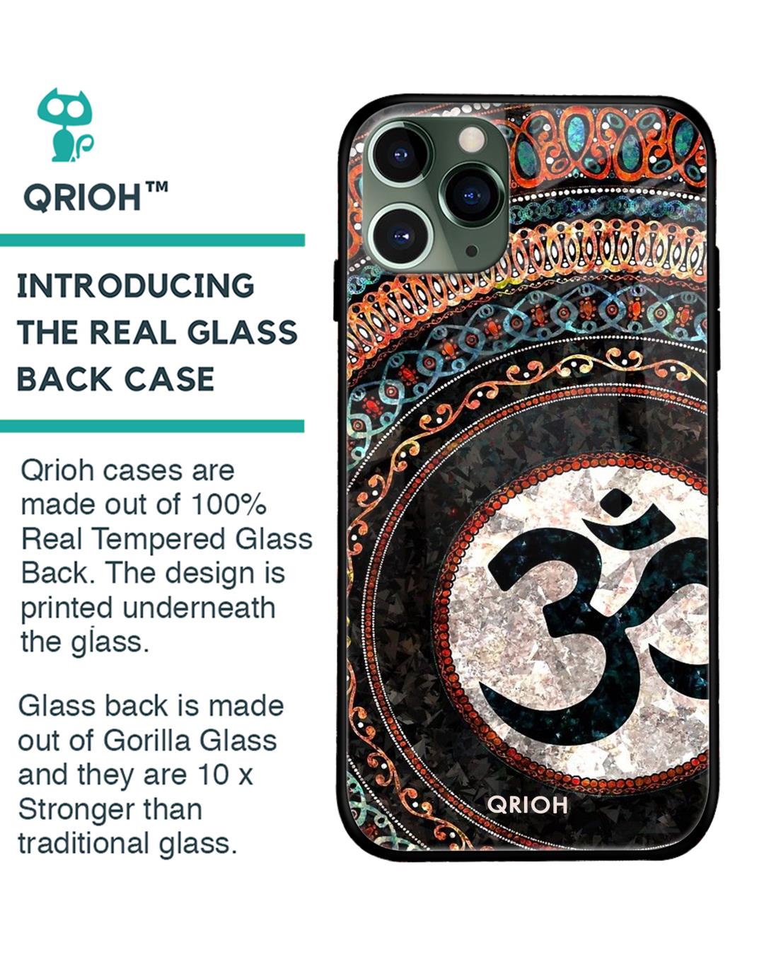 Shop Worship Printed Premium Glass Cover For iPhone 11 Pro Max (Impact Resistant, Matte Finish)-Back