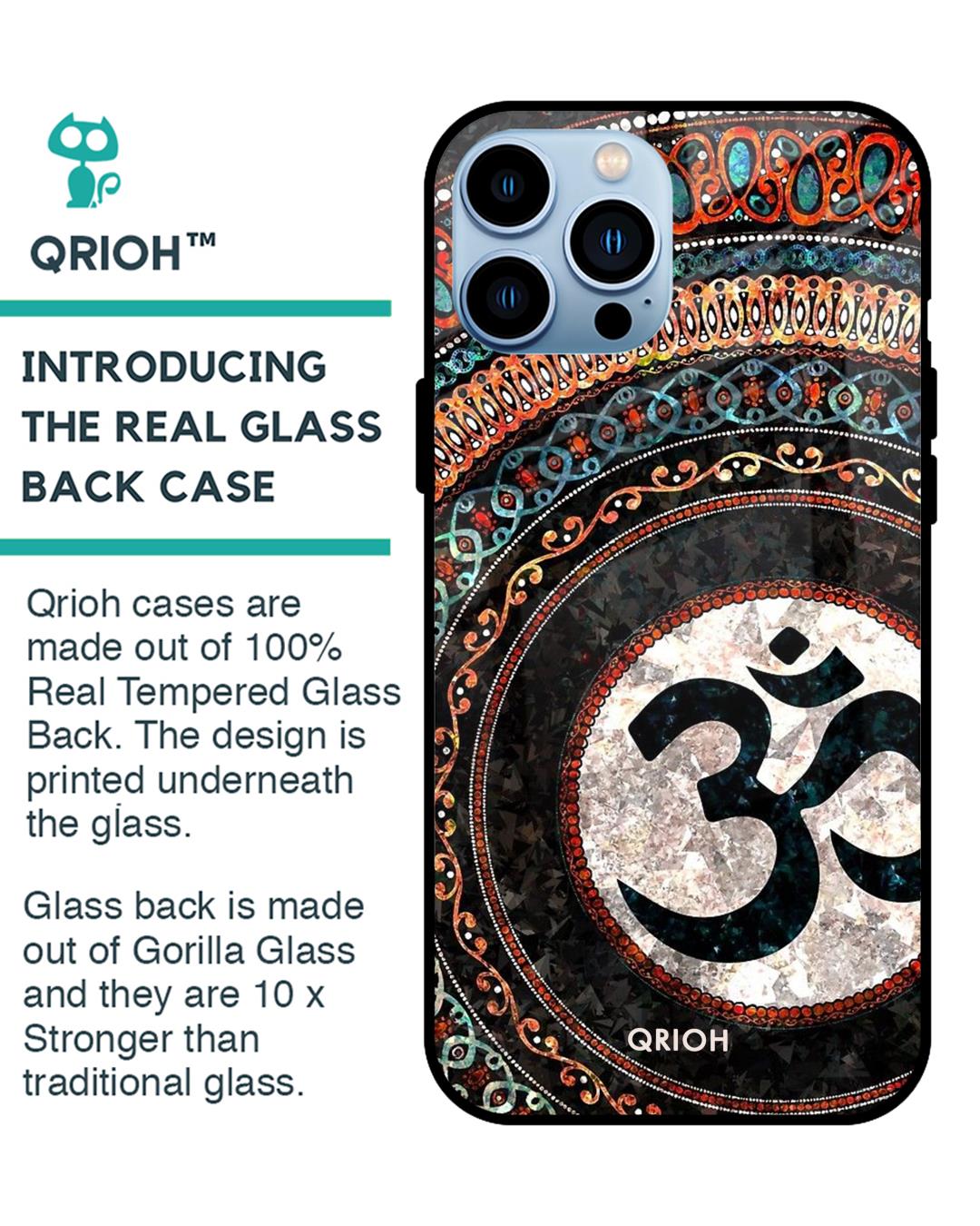 Shop Worship Printed Premium Glass Cover For iPhone 13 Pro (Impact Resistant, Matte Finish)-Back