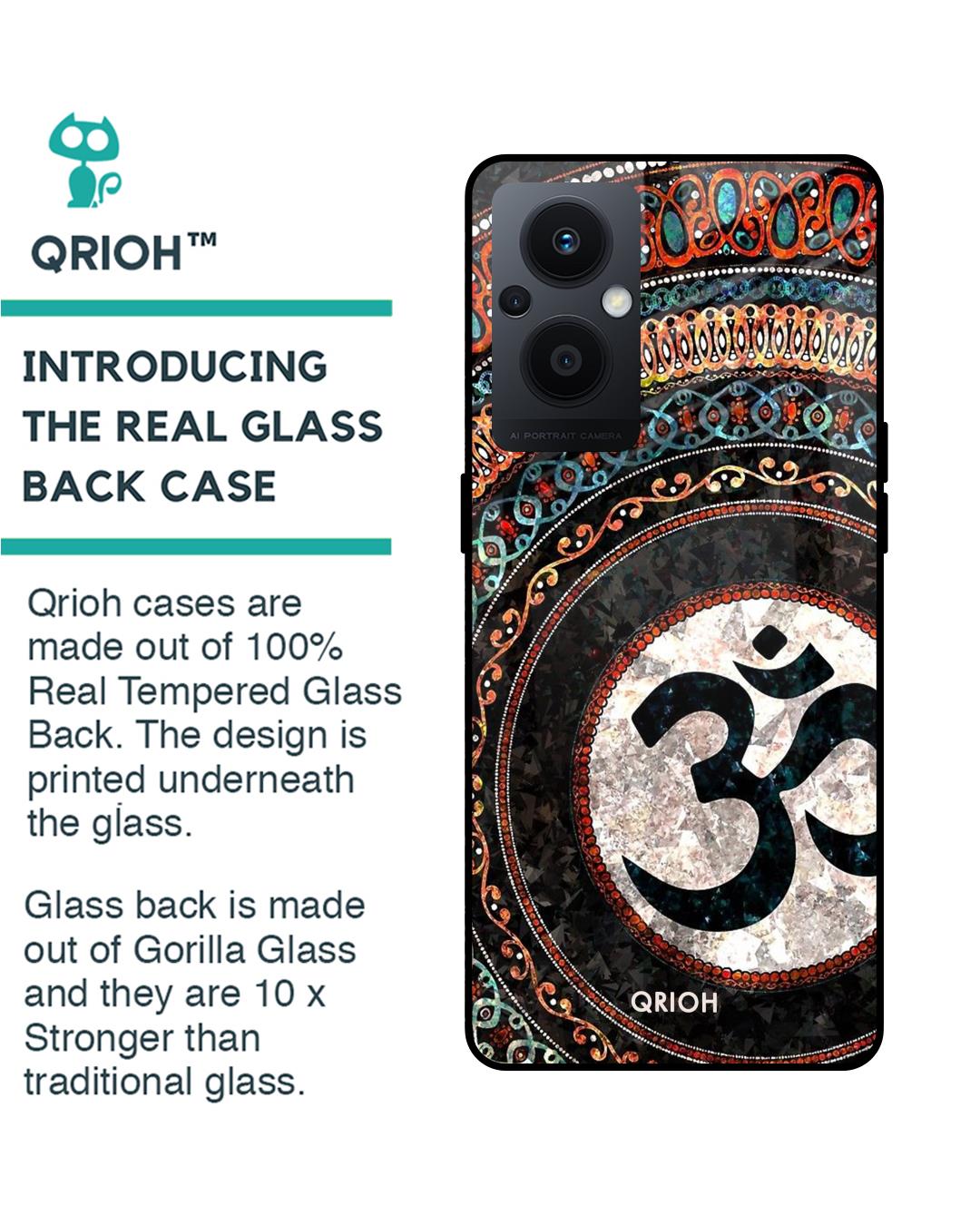 Shop Worship Printed Premium Glass Case for Oppo F21s Pro 5G (Shock Proof,Scratch Resistant)-Back