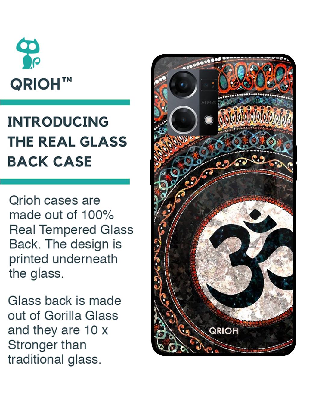 Shop Worship Printed Premium Glass Case for Oppo F21s Pro (Shock Proof,Scratch Resistant)-Back