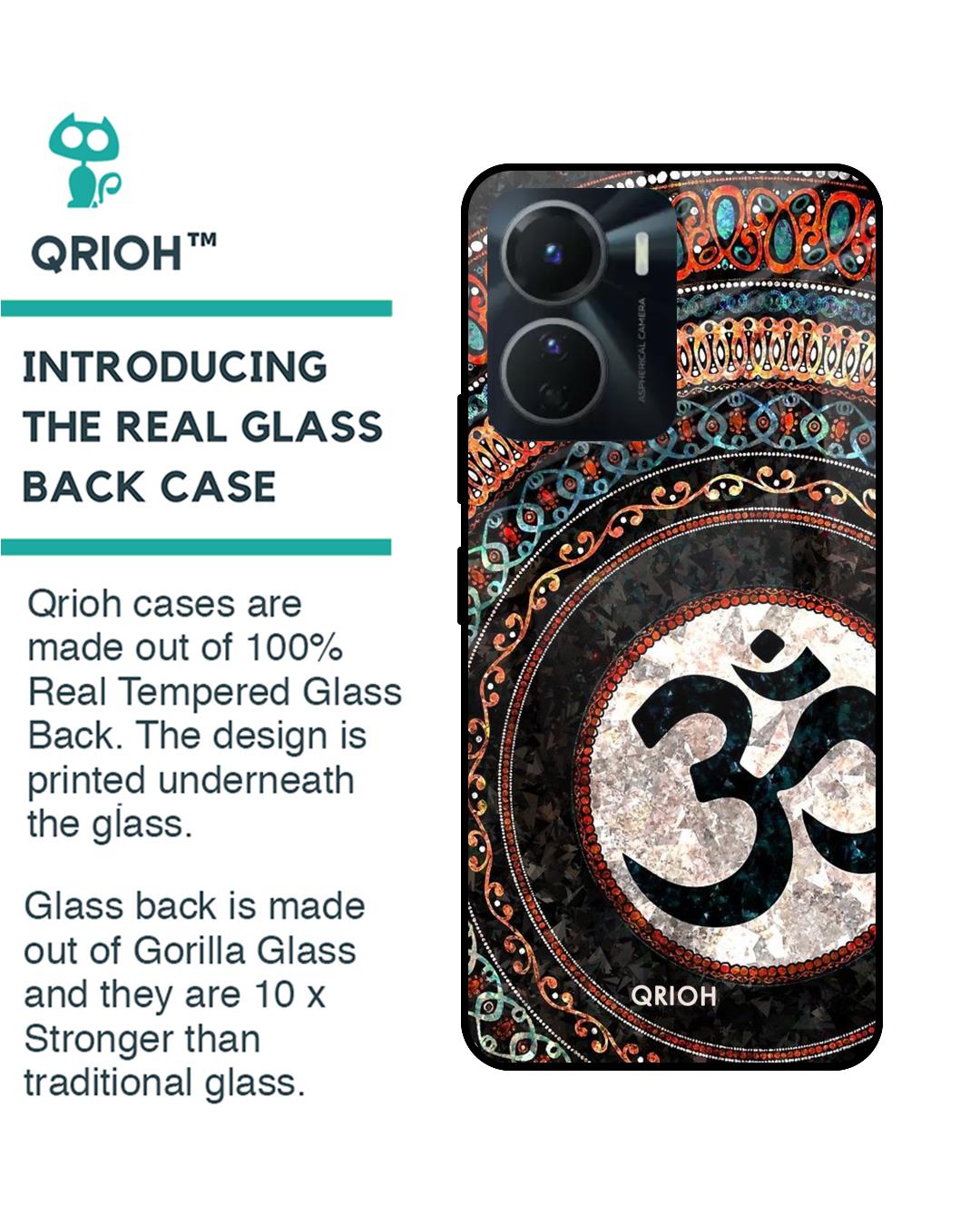 Shop Worship Printed Premium Glass Case for Vivo Y16 (Shock Proof,Scratch Resistant)-Back